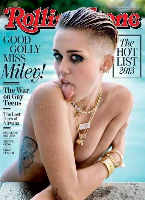 Miley Cyrus Rolling Stone dergisi için soyundu!